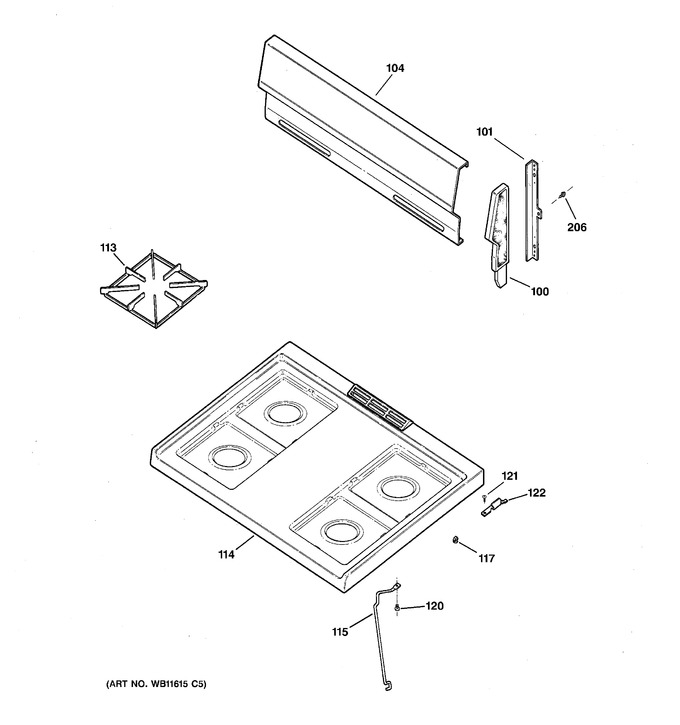 Diagram for LGB116BPA5WH