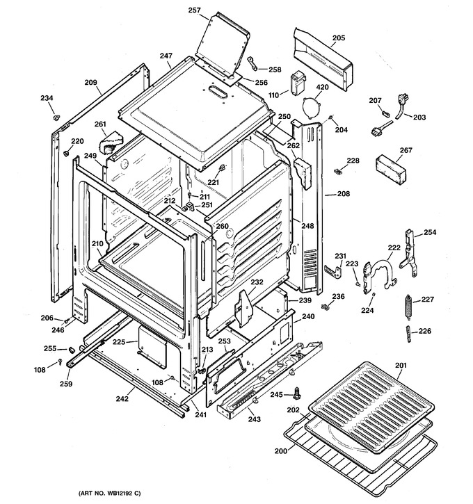 Diagram for RGB524PEA6WH