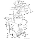 Diagram for 5 - Washer Tub, Hoses & Motor