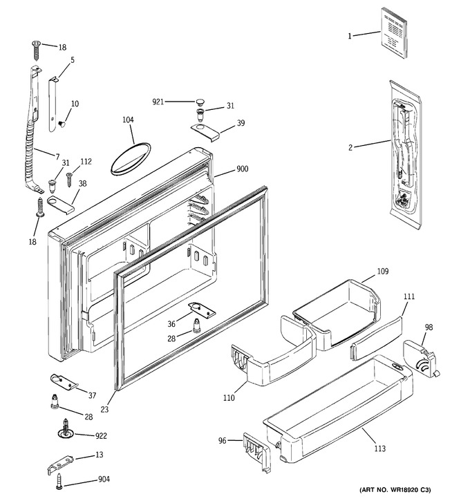 Diagram for PTS22LBNARWW