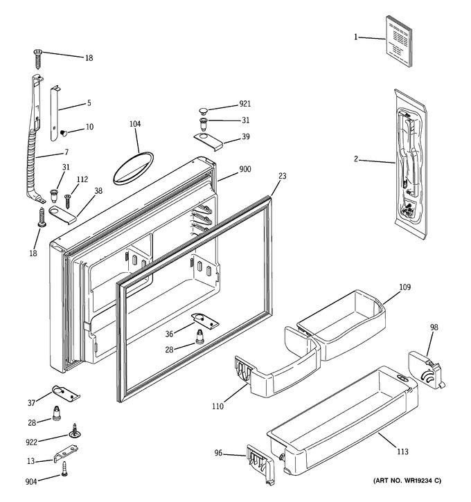 Diagram for GTG25DBMARWW