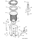 Diagram for 3 - Tub, Basket & Agitator