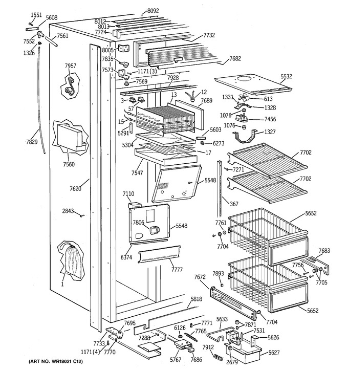 Diagram for ZISW36DTB