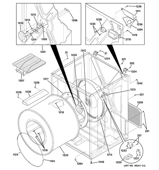 Diagram for DSXH43EA2WW