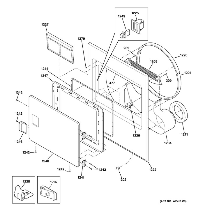 Diagram for DVL223EB3WW