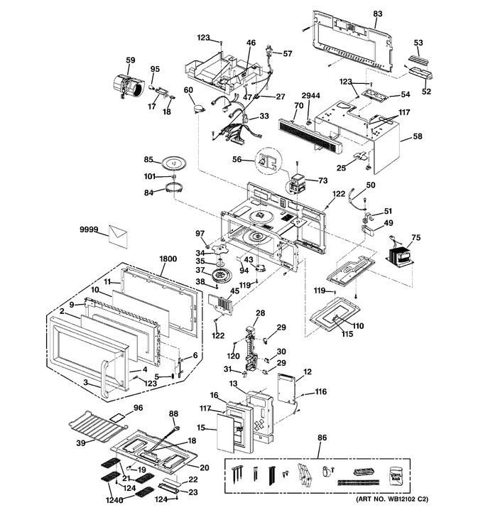 Diagram for JVM1533WD004