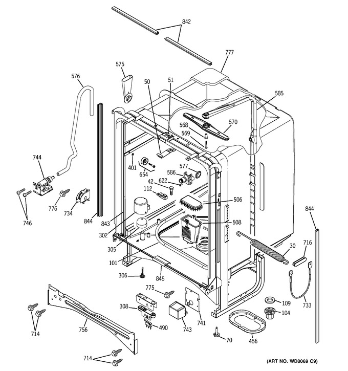 Diagram for PDW7800G00BB