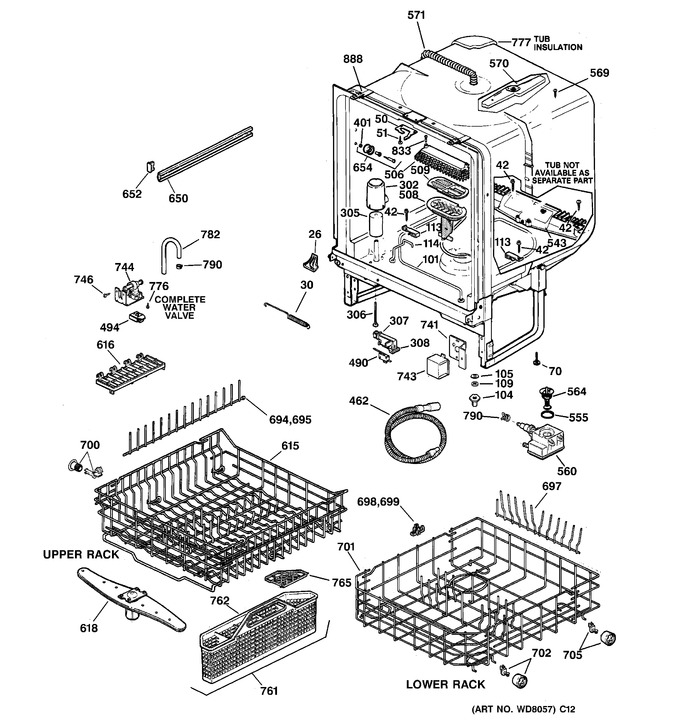 Diagram for EDW2030F01WW