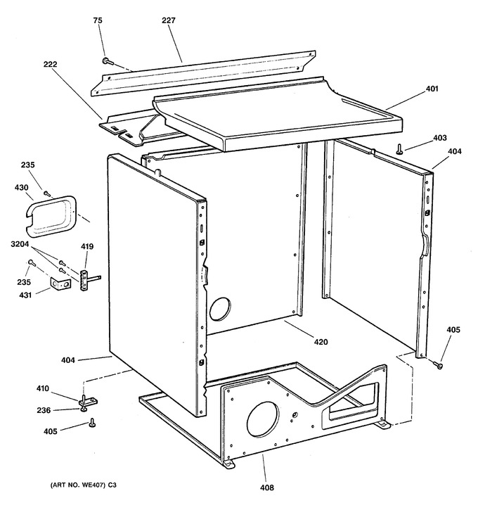 Diagram for DBXR453EA2WW