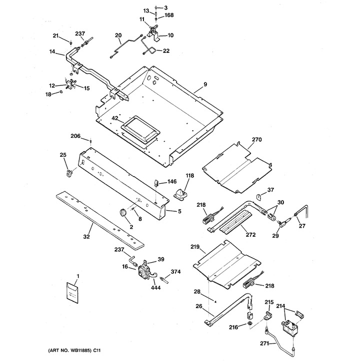 Diagram for JGB905SEF1SS