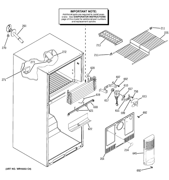 Diagram for GTH18JBPARWW