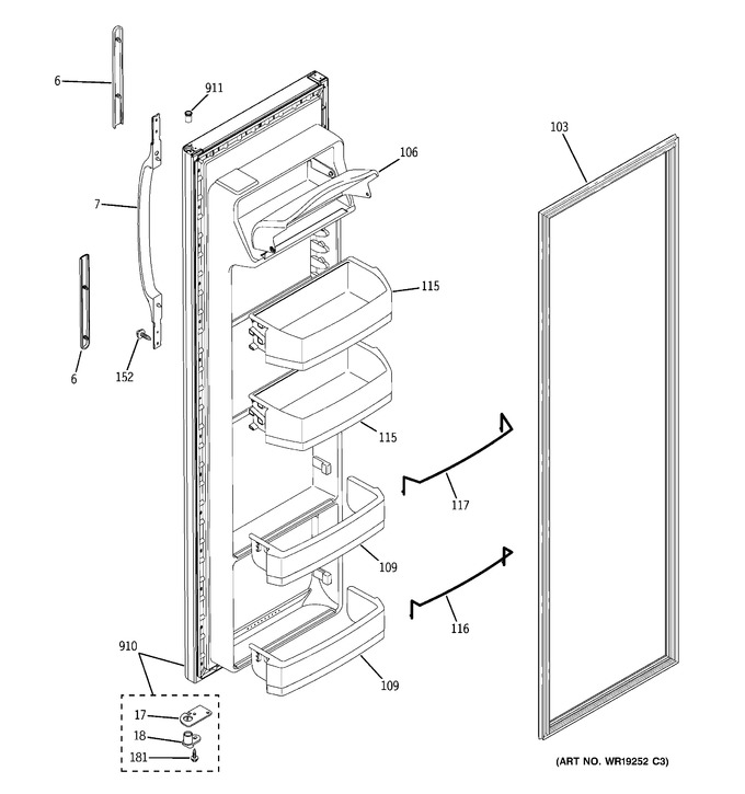 Diagram for RSG25KEPAFWW