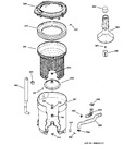 Diagram for 3 - Tub, Basket & Agitator