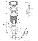 Diagram for 3 - Tub, Basket & Agitator