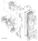 Diagram for 1 - Freezer Door