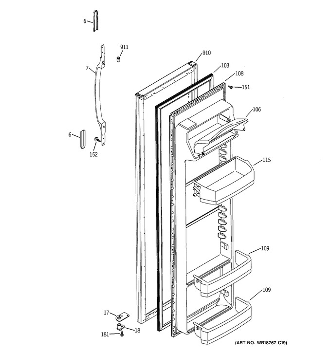 Diagram for HSS25GDMDWW