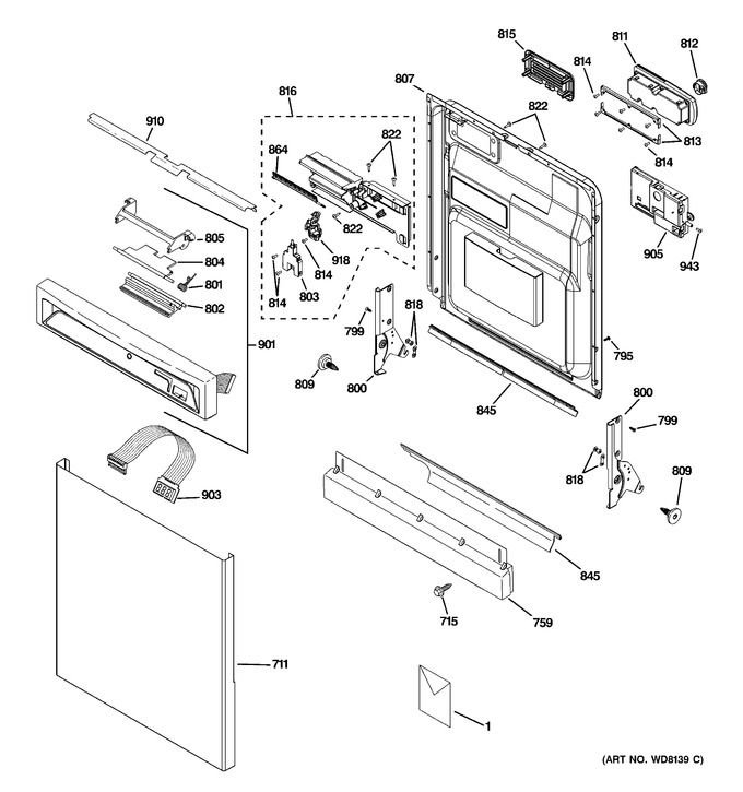 Diagram for PDW8700J00WW