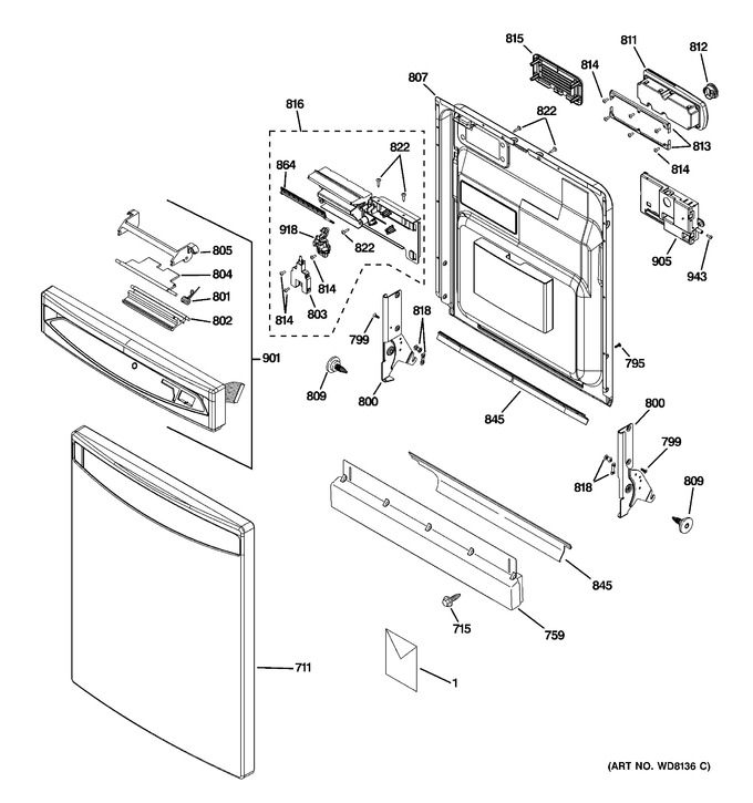 Diagram for PDW8800J00WW