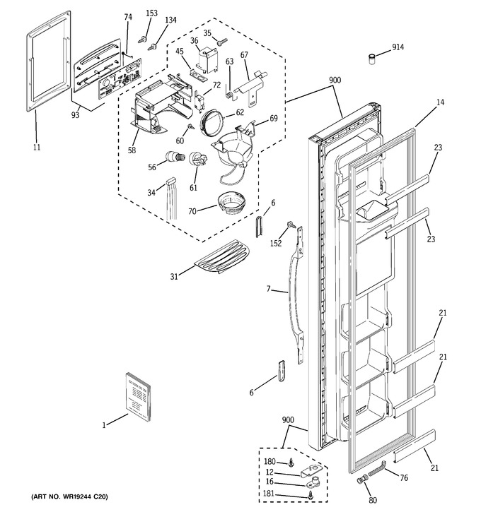 Diagram for HSS25GDPEWW