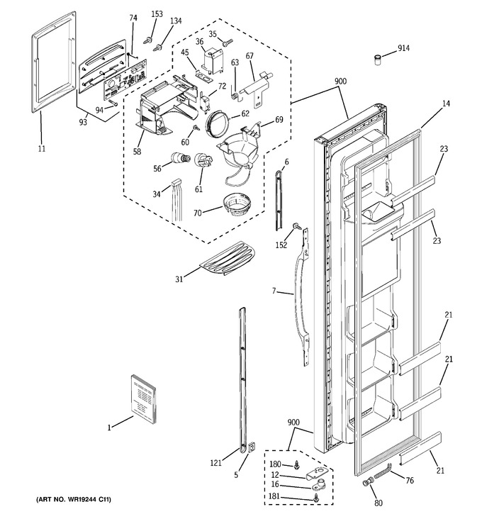 Diagram for GSS25UFPDWW