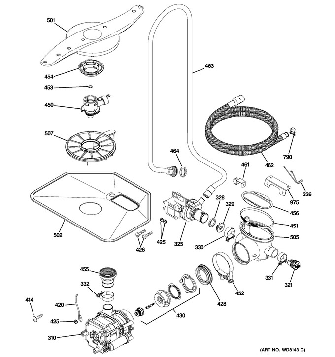 Diagram for PDW8400J00CC