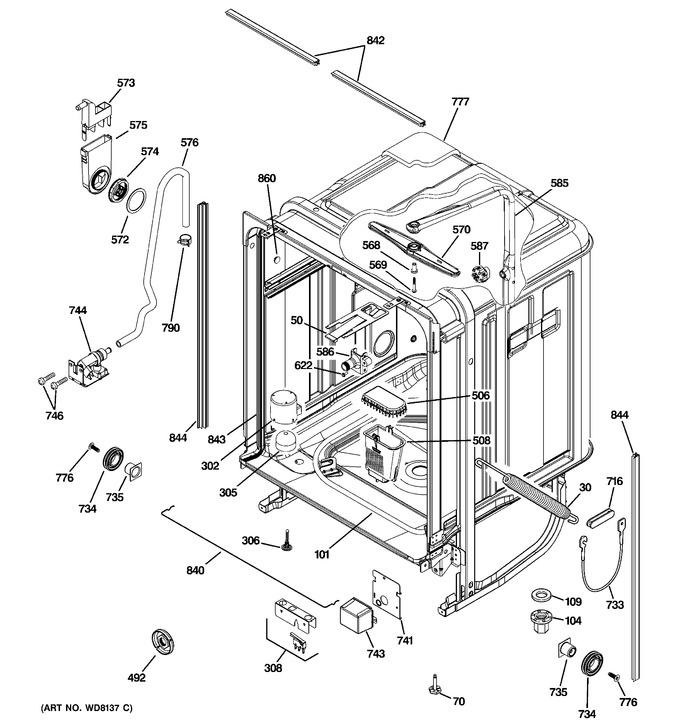 Diagram for PDW8480J00SS