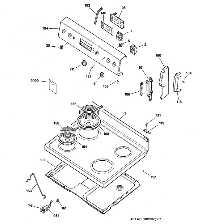 Diagram for RB536WH2WW