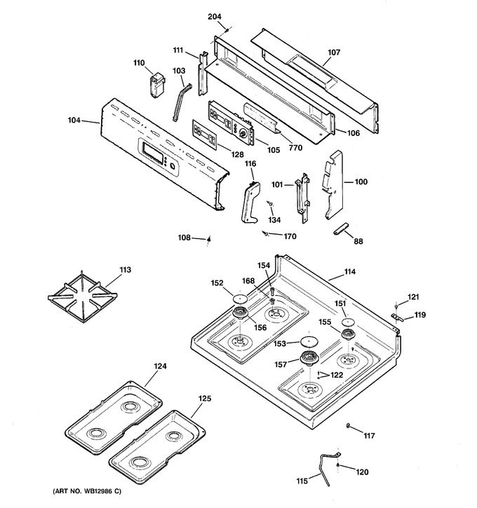 Diagram for RGB745BEH1WH