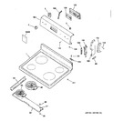 Diagram for 1 - Control Panel & Cooktop