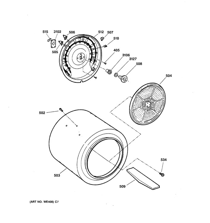 Diagram for DBXR463EB2WW