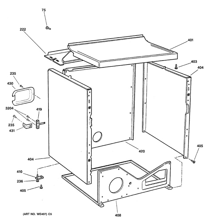 Diagram for DWXR483EB2WW