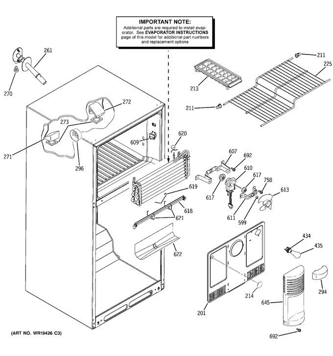 Diagram for GTH18KBPCRWW