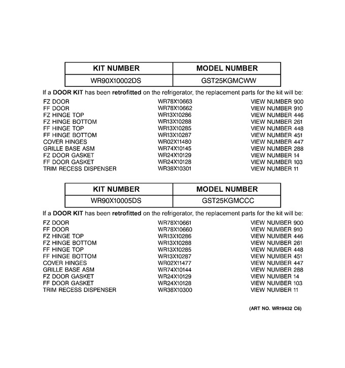 Diagram for GST25KGMCWW