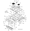 Diagram for 1 - Control Panel & Cooktop