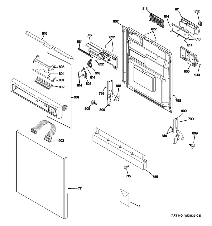 Diagram for PDW8500J01CC