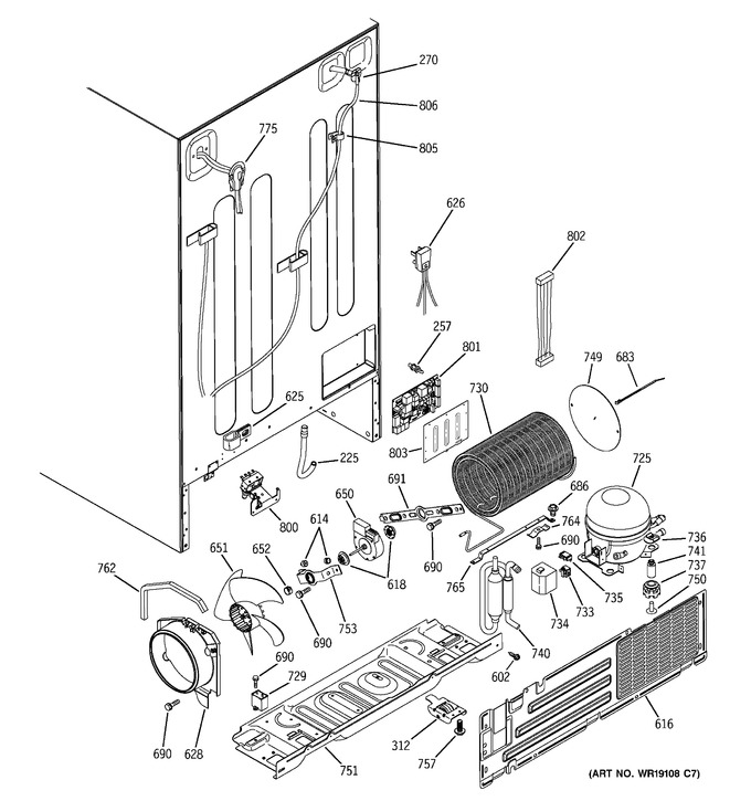 Diagram for PSR26LGPAWW