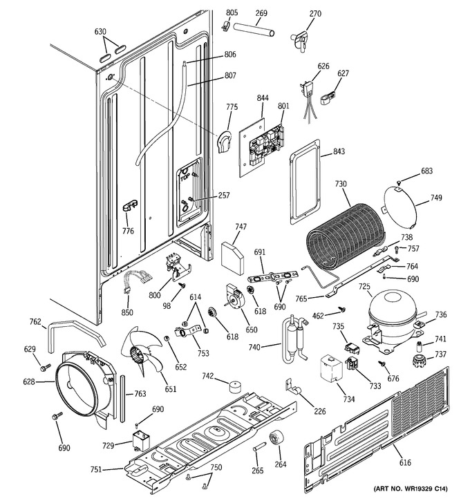 Diagram for ESH25XGRACC