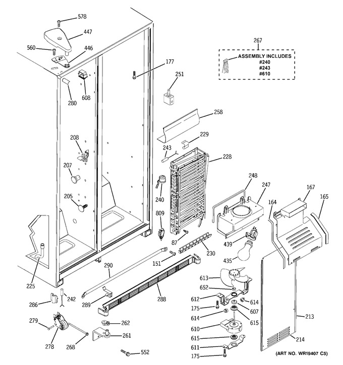 Diagram for ESH25XGRBBB