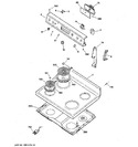 Diagram for 1 - Control Panel & Cooktop