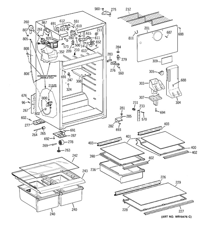 Diagram for GTT18HCRFRWW