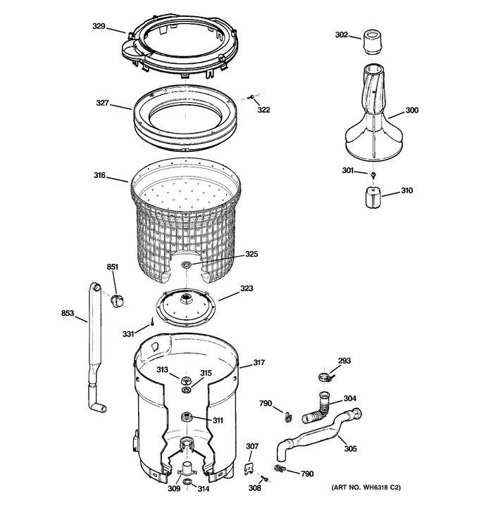 Diagram for WBXR2090D2WW