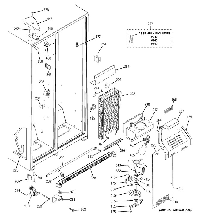 Diagram for GSA22KBPDFWW