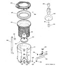 Diagram for 3 - Tub, Basket & Agitator