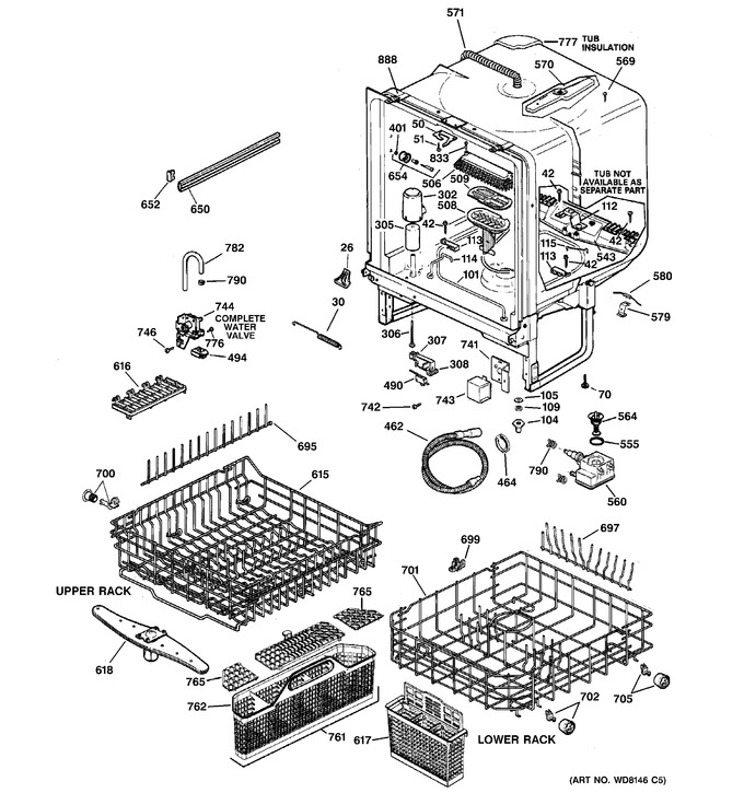 Diagram for GSD5800G01WW