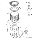 Diagram for 3 - Tub, Basket & Agitator