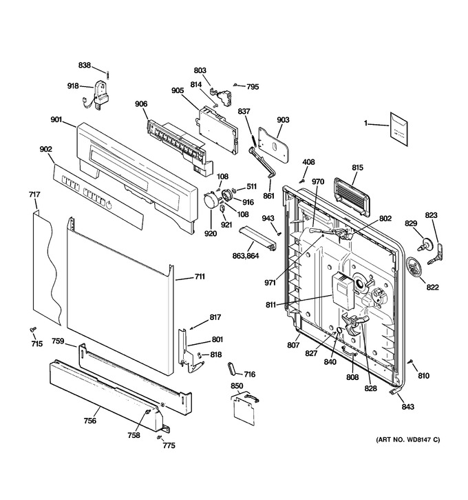 Diagram for EDW3000G02WW