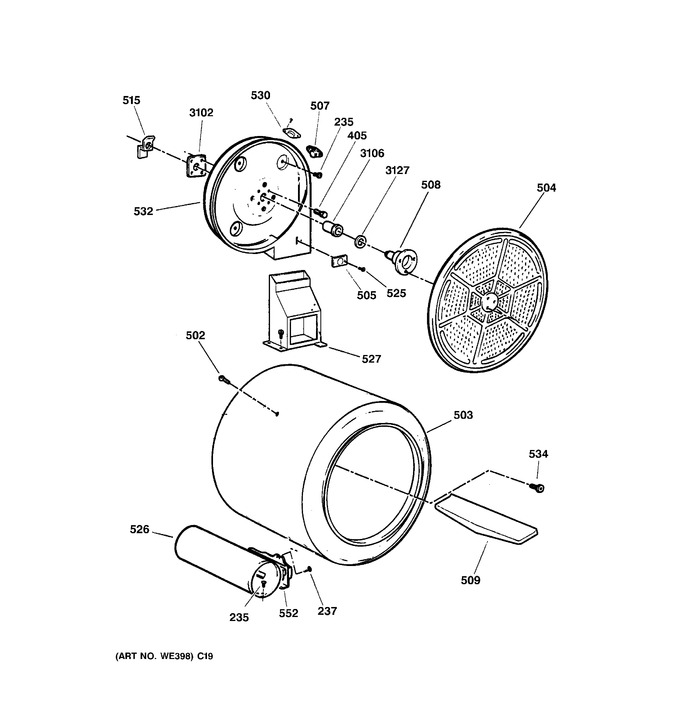 Diagram for DHDRR48GE0WW