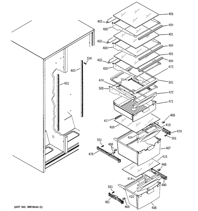 Diagram for GSH25IGRBWW