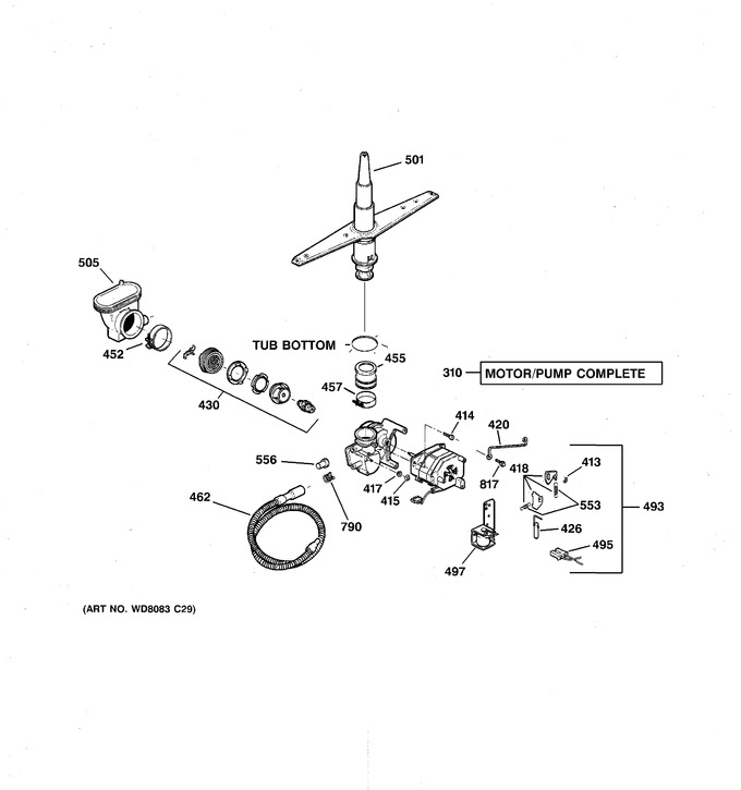 Diagram for ADW1000K00WW