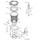 Diagram for 3 - Tub, Basket & Agitator